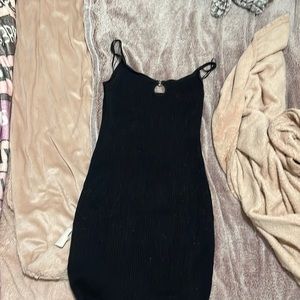 Pacsun black body hugging keyhole dress size small